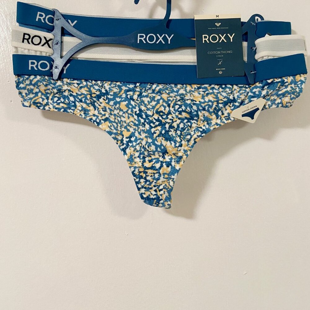 Roxy Cotton Thong Panties Underwear 3 Pack Size XL